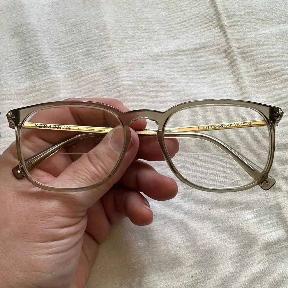 Seraphine Women's Transparent Beige Acetate Eyeglasses